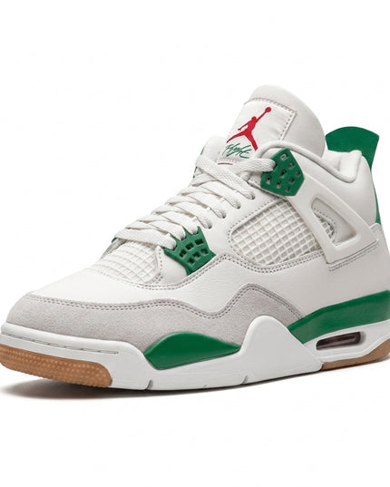 Jordan 4 sb pine green — 3/4 studio angle