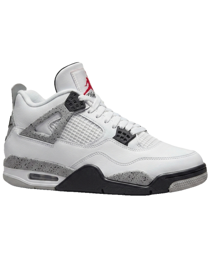 Jordan 4 GS White Cement 2025 — 3/4 studio angle