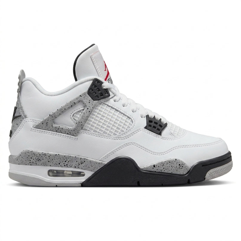 Jordan 4 GS White Cement 2025 — Side profile