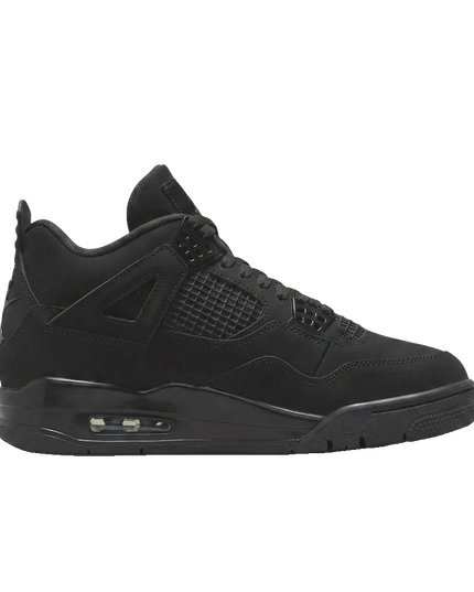 Jordan 4 black cat (2025) — Side profile