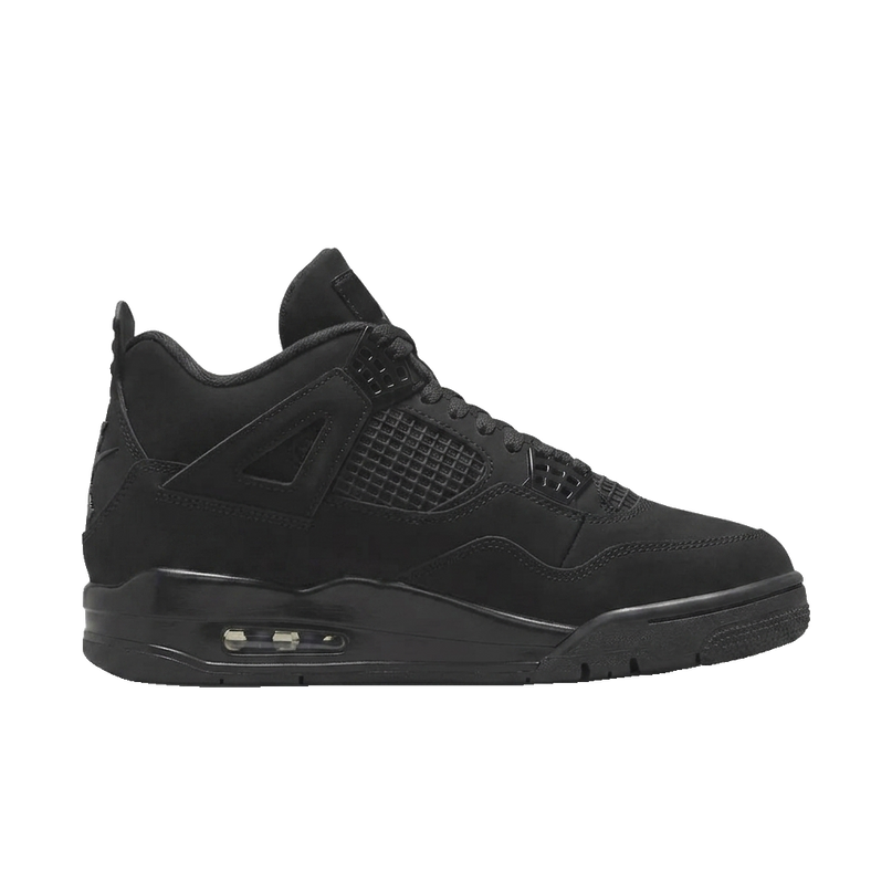 Jordan 4 black cat (2025) — Side profile