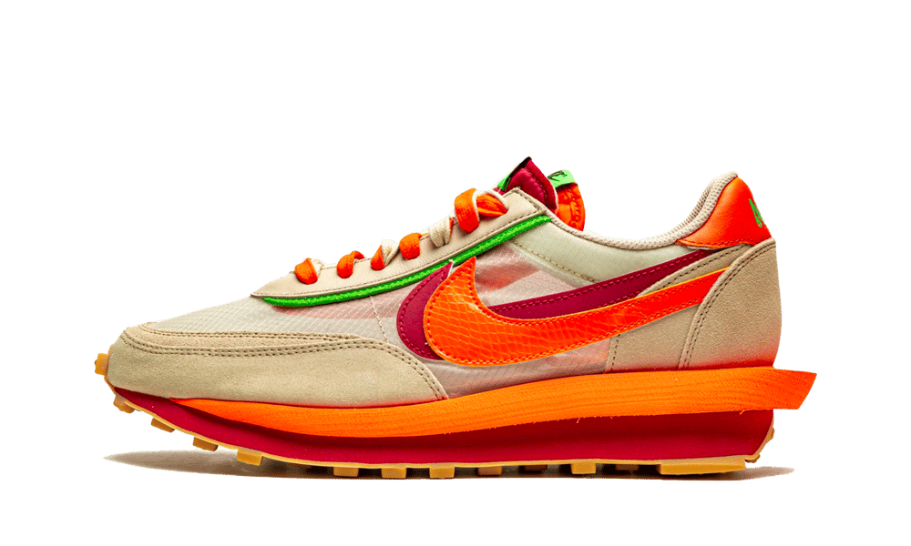 Nike LD Waffle sacai CLOT Kiss of Death Net Orange