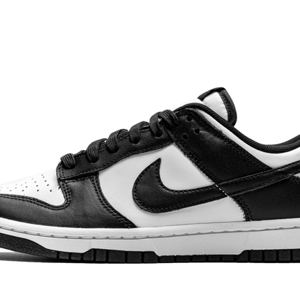 Dunk low black white W