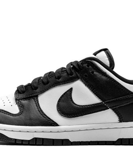 Dunk low black white W