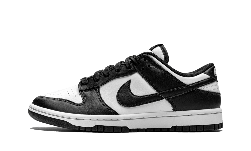 Dunk low black white W