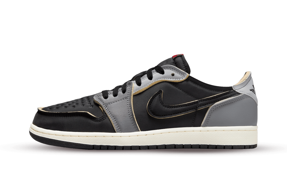 Jordan 1 low black fire red
