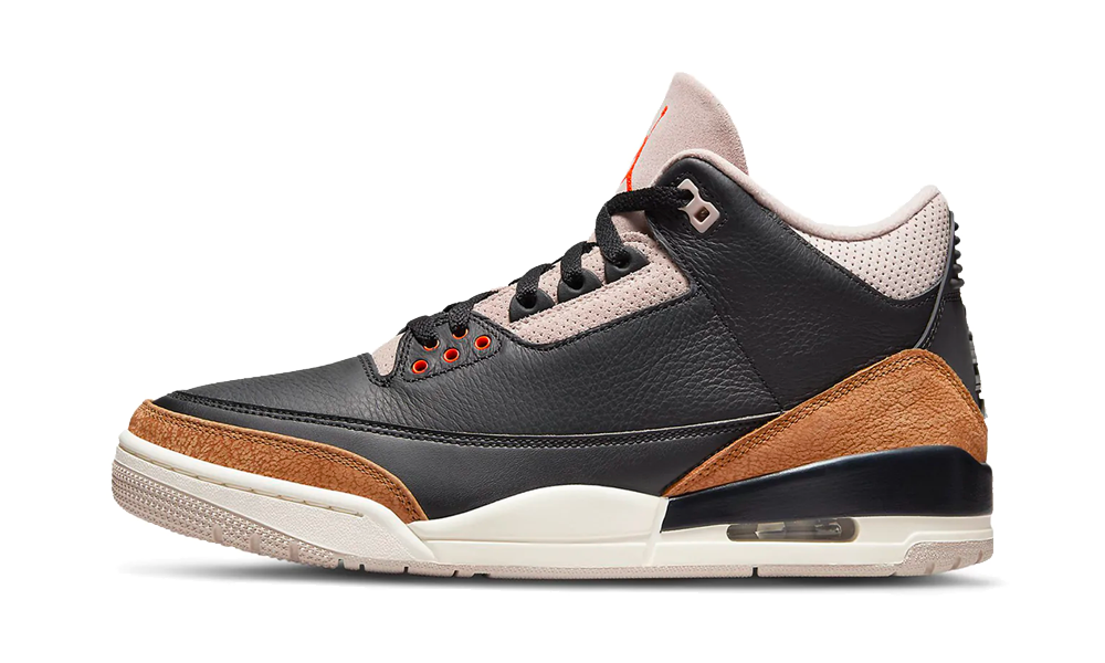 Jordan 3 black fossil stone