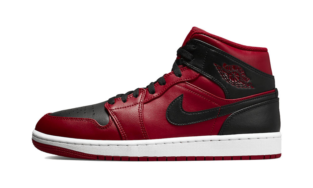 Jordan 1 mid gym red black
