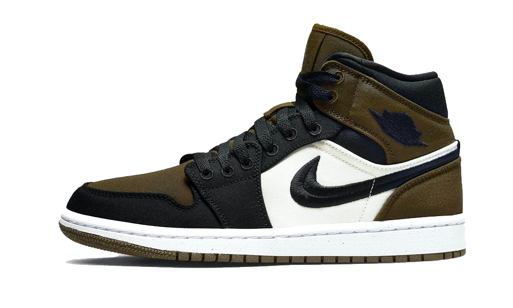 Jordan 1 mid light olive