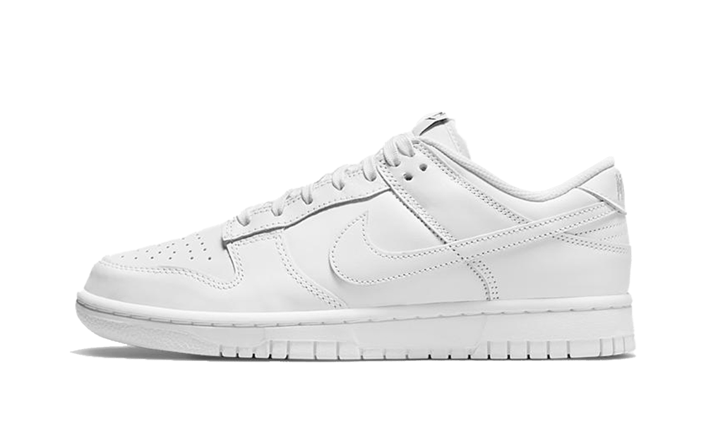 dunk low triple white