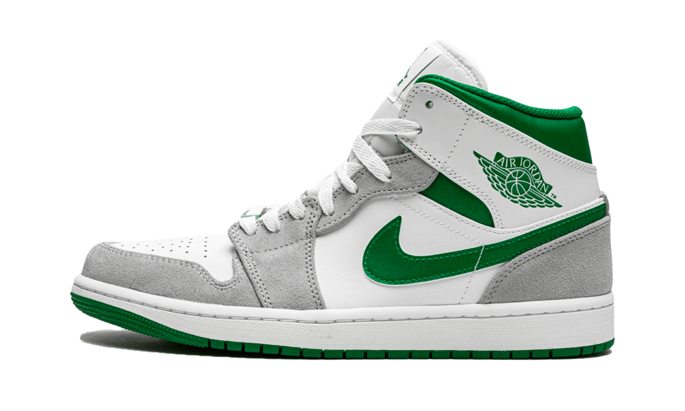 Air Jordan 1 Mid SE pine green-LT smoke grey