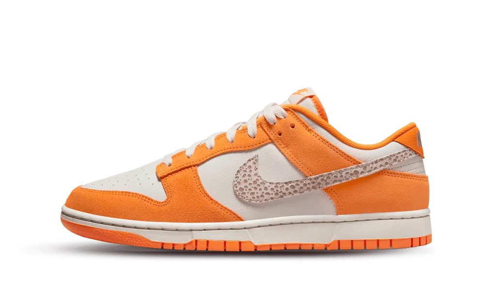 dunk low safari swoosh kumquat