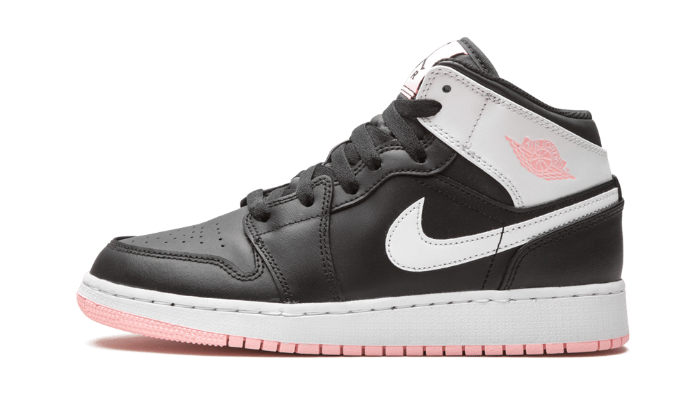 jordan 1 mid black arctic pink gs