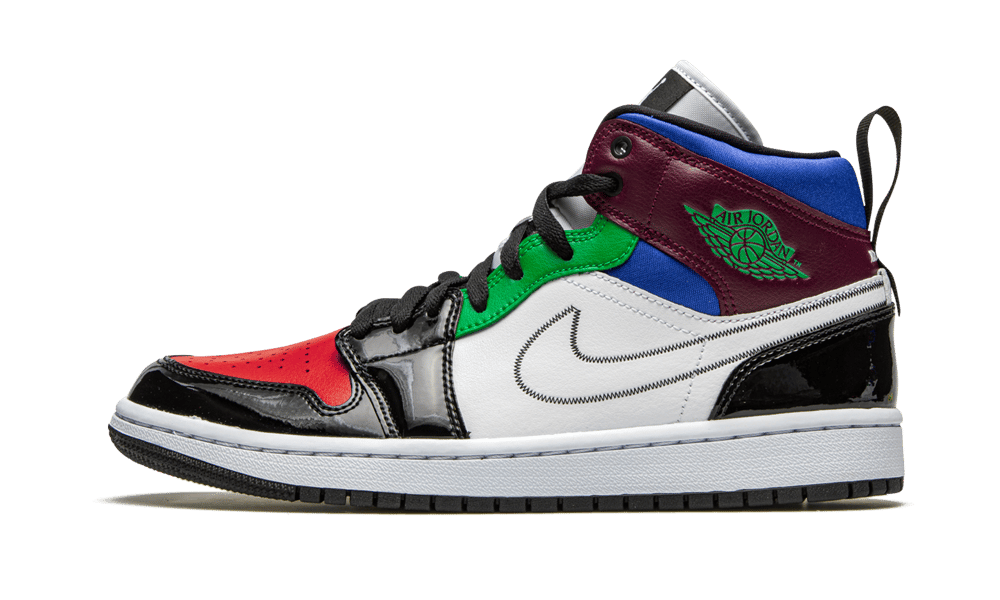 USED jordan 1 mid multicolor
