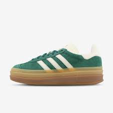 Adidas Gazelle Bold Green White Gold