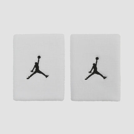 Jordan Dri-Firt wristbands  2 PACK - white