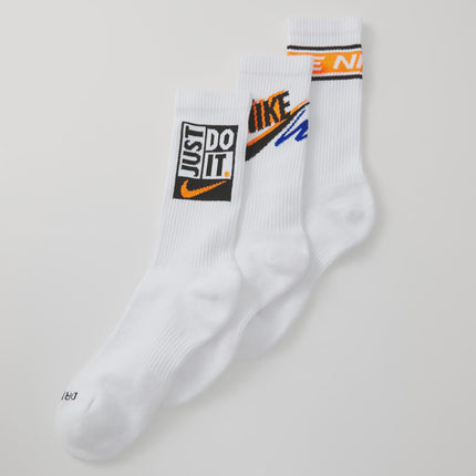 Nike Performance CREW UNISEX 3 PACK - Sportsokken - white/black/sport royal