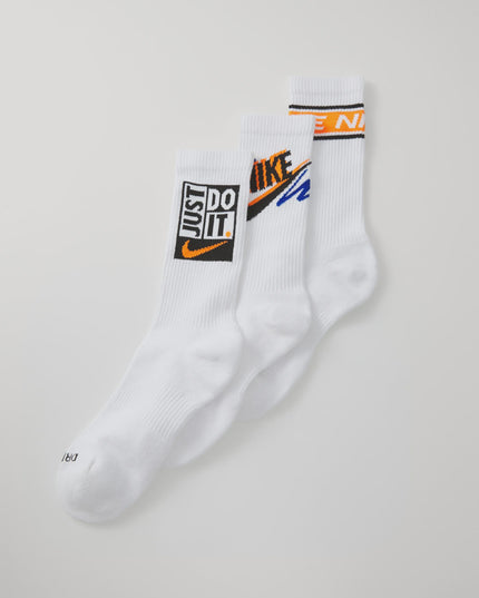 Nike Performance CREW UNISEX 3 PACK - Sportsokken - white/black/sport royal