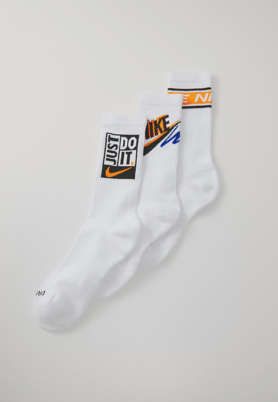 Nike Performance CREW UNISEX 3 PACK - Sportsokken - white/black/sport royal