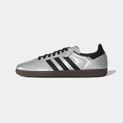 Adidas Samba Silver Metallic Black Gum