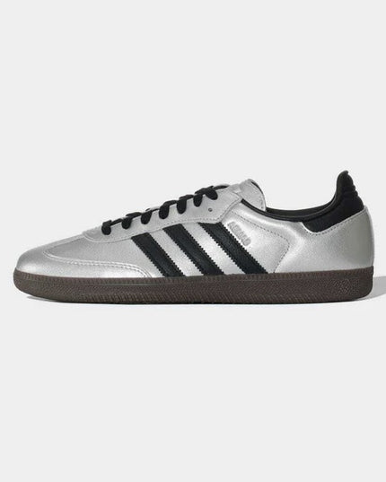 Adidas Samba Silver Metallic Black Gum