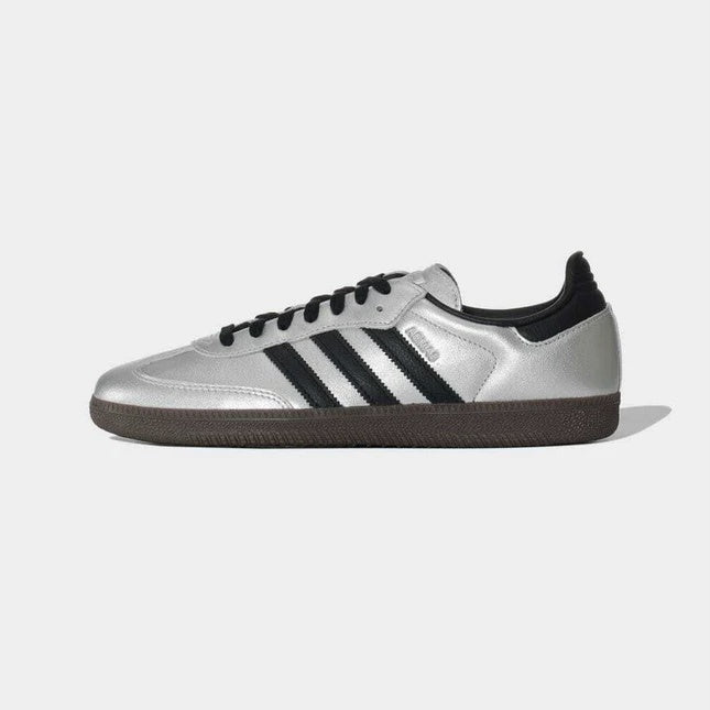 Adidas Samba Silver Metallic Black Gum