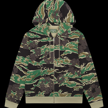 Denim Tears Wreath Zip Sweatshirt Green Camo