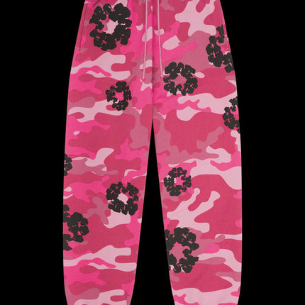 Denim Tears Wreath Sweatpants Pink Camo