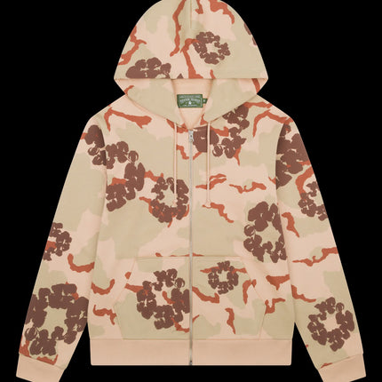 Denim Tears Wreath Zip Sweatshirt Desert Storm Camo