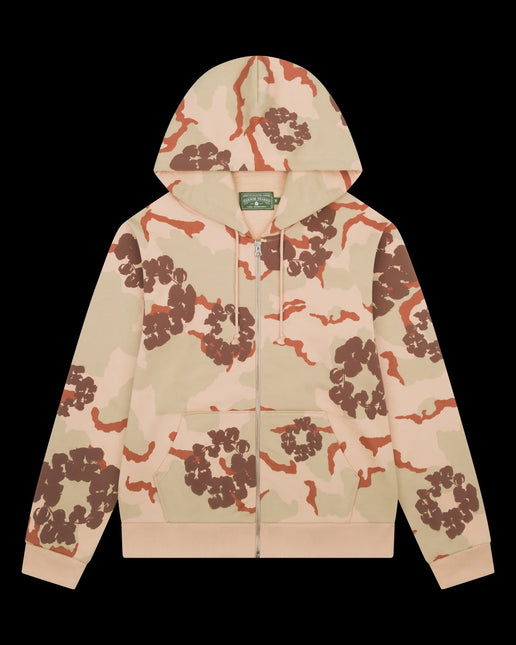 Denim Tears Wreath Zip Sweatshirt Desert Storm Camo