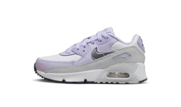 Air max 90 white/silver/violet