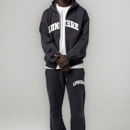 Lumiere Zipper Tracksuit Washed Grey
