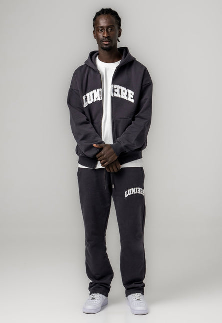 Lumiere Zipper Tracksuit Washed Grey