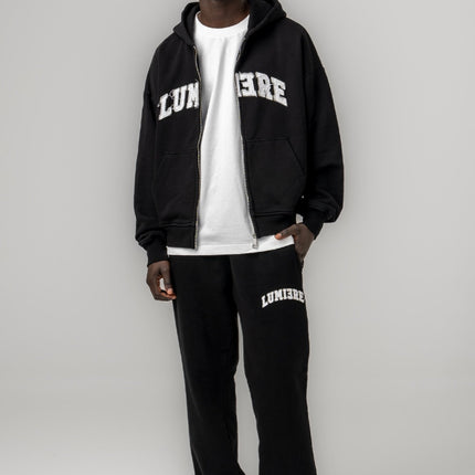 Lumiere Zipper Tracksuit Zwart