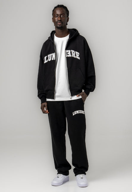 Lumiere Zipper Tracksuit Zwart