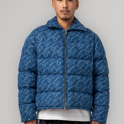 Lumiere Monogram Denim Puffer Jacket