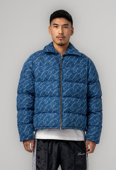 Lumiere Monogram Denim Puffer Jacket
