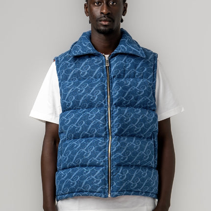 Lumiere Denim Puffy Body Warmer