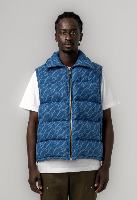 Lumiere Denim Puffy Body Warmer
