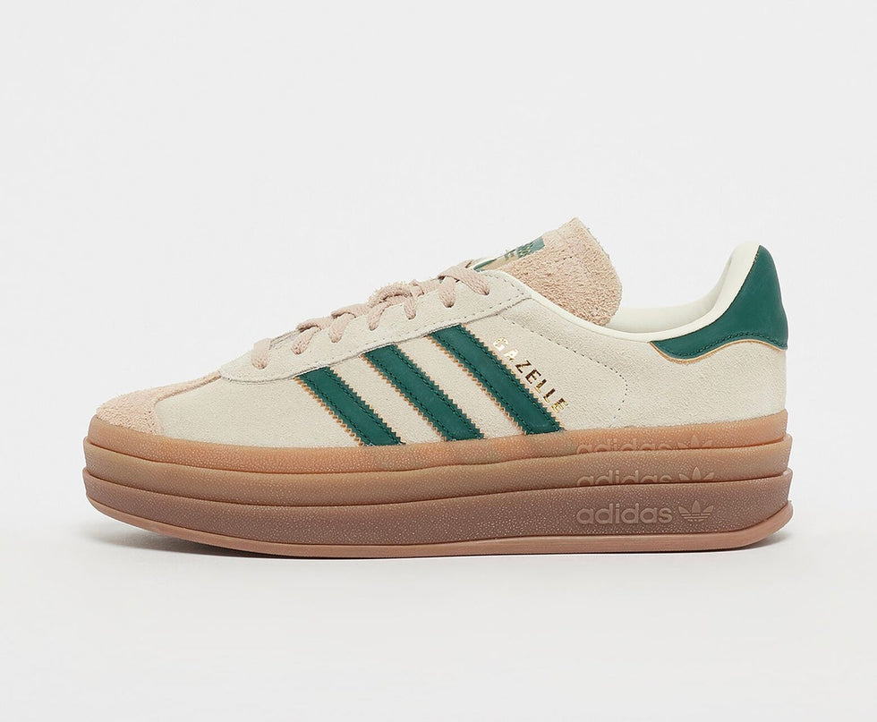 Adidas Gazelle Bold Magic Beige Collegiate Green