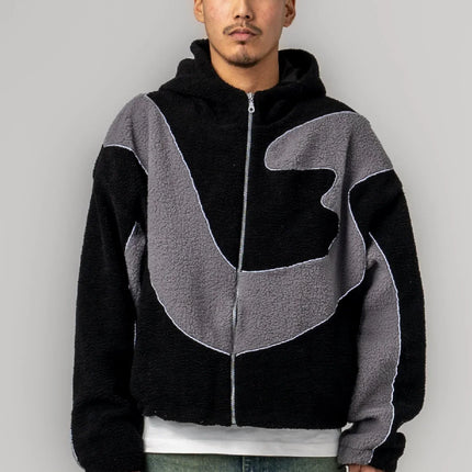Lumiere Wavy Teddy Vest Jacket