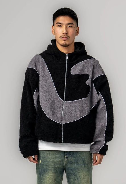 Lumiere Wavy Teddy Vest Jacket