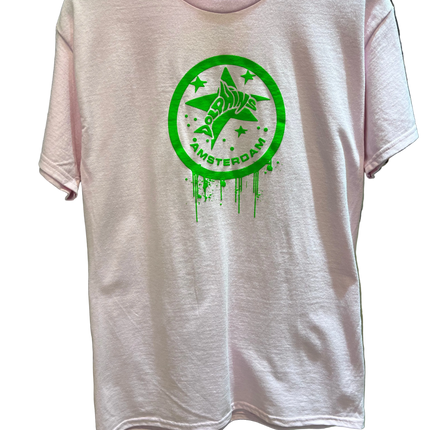 Dolphins T-shirt Pink Green Logo