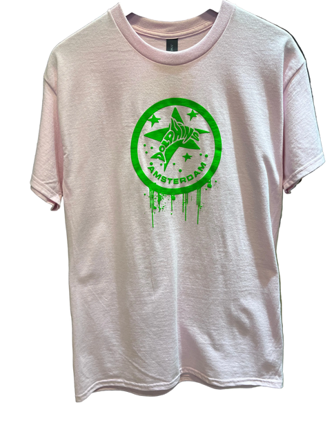 Dolphins T-shirt Pink Green Logo