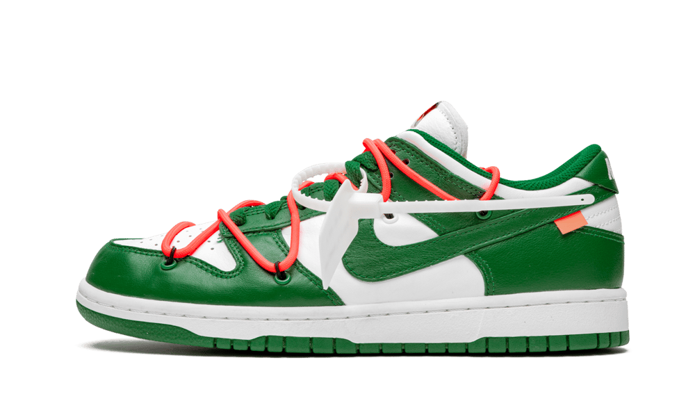 Nike dunk low off white pine green
