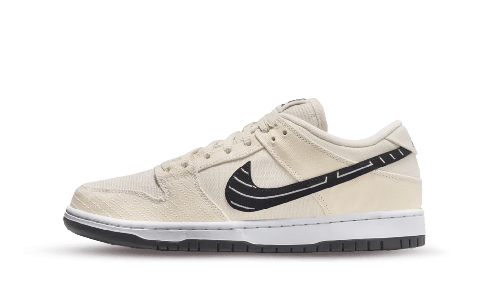 Dunk SB Low Albino & Preto Fossil