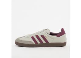 Adidas Samba Putty Grey Maroon Gold Metallic