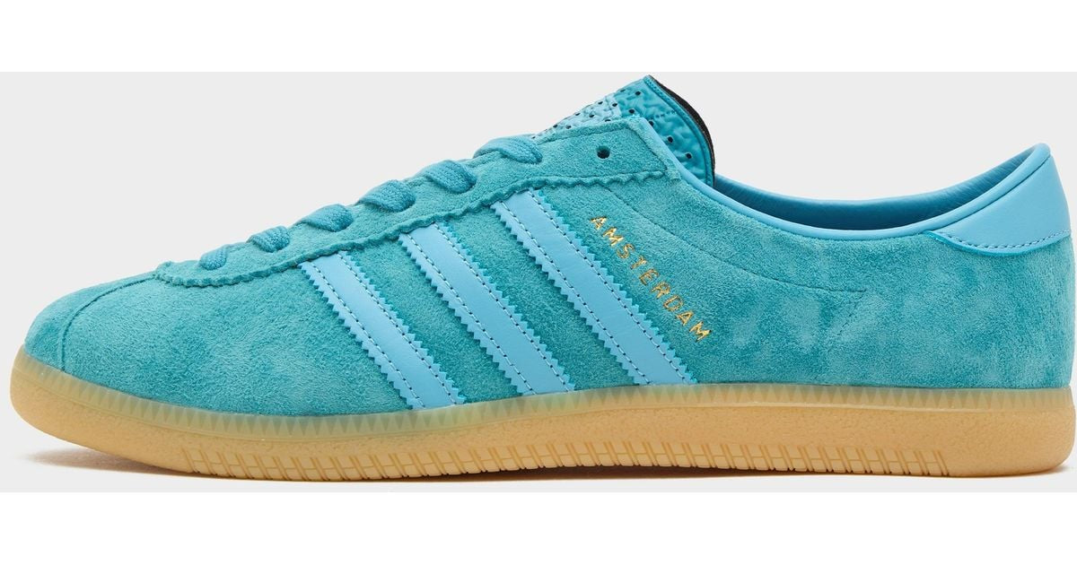 Adidas Amsterdam Cyan Blue