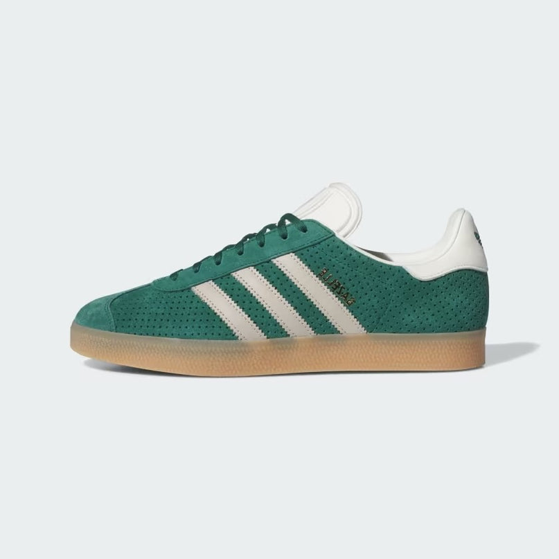 adidas Gazelle Collegiate Green Wonder Beige Gold Metallic