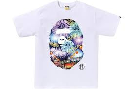 Bape White Firework T-shirt